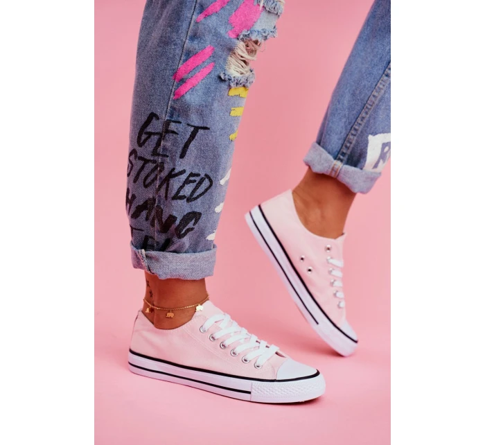 Damskie Klasyczne Trampki Różowe Omerta