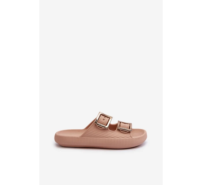 Lehké Dámské Žabky model 21661693 Beige - Zaxy