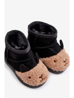 Zateplené dětské sněhule černé model 21678721 - Boto Zateplené dětské sněhule černé model 21678721 - Boto