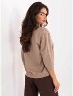 Bluzka RV BZ model 21393103 ciemny bezowy - FPrice Bluzka RV BZ model 21393103 ciemny bezowy - FPrice