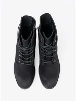 Originální černé kotníčkové boty dámské Obcas Originální černé kotníčkové boty dámské Obcas