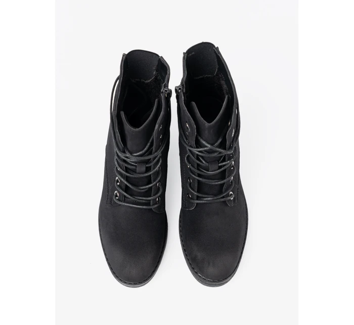 Originální černé kotníčkové boty dámské Obcas Originální černé kotníčkové boty dámské Obcas