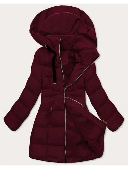 Dámska bunda s kapucňou J Style Burgundy (5M3231-1) Dámska bunda s kapucňou J Style Burgundy (5M3231-1)
