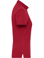 Daiber JN 1805 Dámske pracovné elastické bio polo tričko – Solid 02.1805 červené