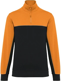 404 Pracovní mikina s 1/4 zipem model 22514100 black/orange - WK