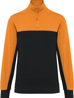 404 Pracovní mikina s 1/4 zipem model 22514100 black/orange - WK