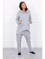 Šedá souprava kalhot model 21755628 - K-Fashion Šedá souprava kalhot model 21755628 - K-Fashion