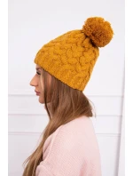 Fleecová čepice  hořčicová model 18751573 - K-Fashion