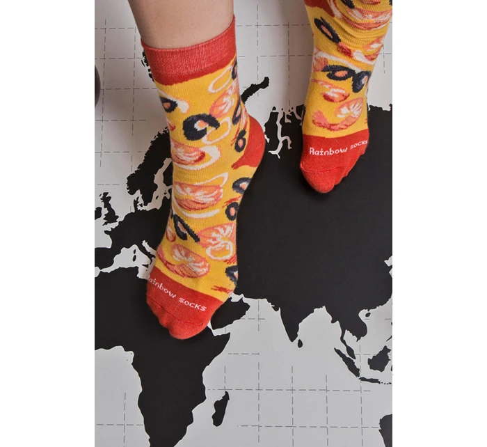 Skarpetki Rainbow Socks 1 Para Pizza Owoce Morza