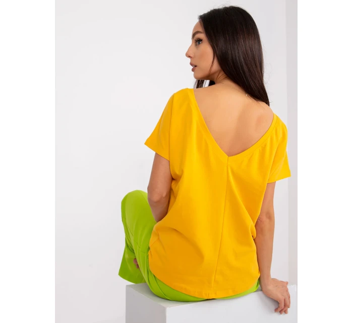 Tričko RV TS model 14816788 tmavě žlutá - FPrice Tričko RV TS model 14816788 tmavě žlutá - FPrice