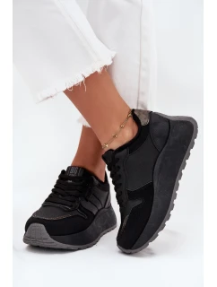 Dámske zateplené tenisky na platforme Big Star HI-POLY SYSTEM - čierne