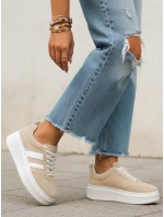 Dámské béžové tenisky Dstreet model 21996231 - FashionStreet
