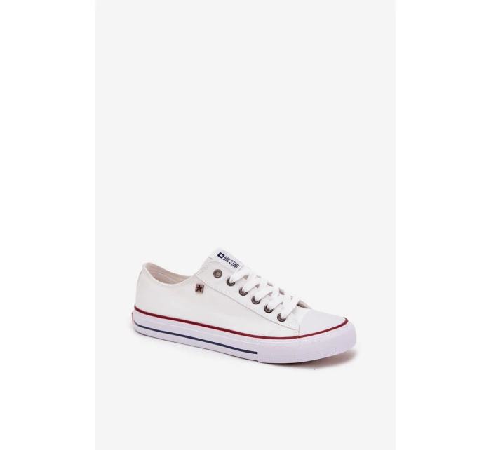 Trampki Męskie Niskie Materiałowe Big Star DD174500 Białe