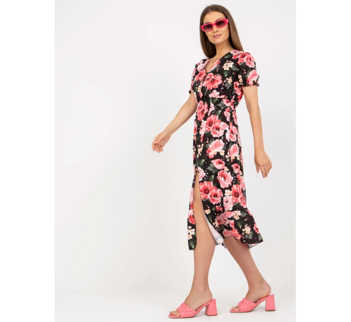 Šaty DHJ SK 7006.48 čierna a červená Šaty DHJ SK 7006.48 čierna a červená