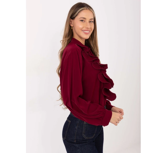 IT košeľa KS 29033.87 bordová