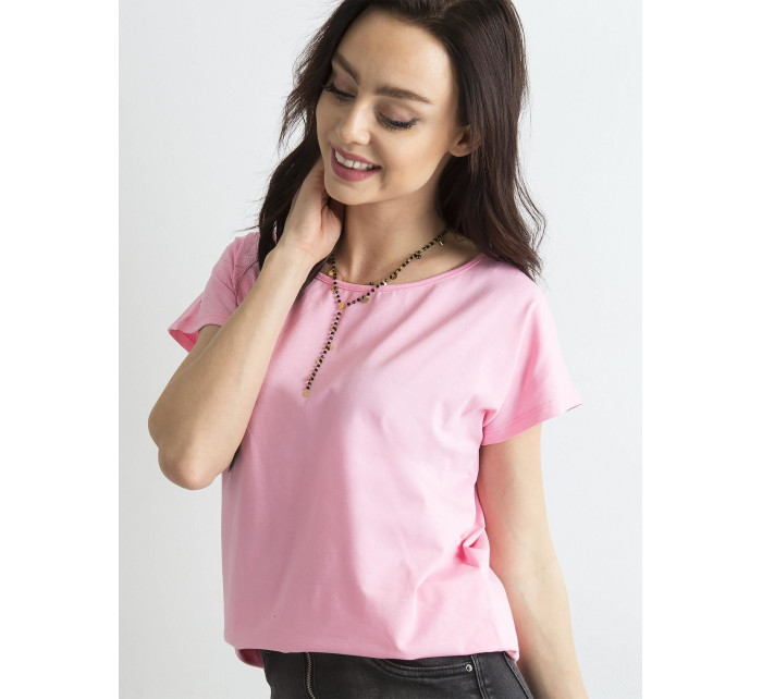 Základné ružové tričko
