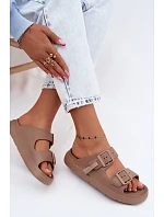 Dámske penové papuče DFSH413004 dark beige - D.Franklin