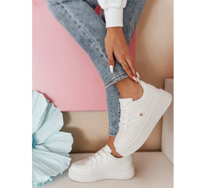 Dámské tenisky na platformě bílé Dstreet model 21984536 - FashionStreet