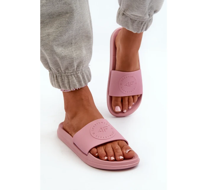 Damskie Klapki 4FMM00FFLIF045-56S Różowe Damskie Klapki 4FMM00FFLIF045-56S Różowe