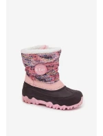 Dětské zimní boty pro dívky na zip Lee Cooper LCJ-25-10-3770 růžové Dětské zimní boty pro dívky na zip Lee Cooper LCJ-25-10-3770 růžové