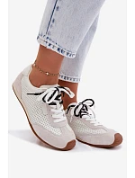 Kožené semišové dámské tenisky Big Star TT274555 Bílé