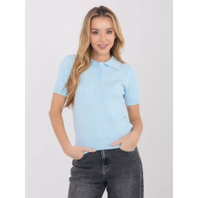Sweter PM SW model 21821392 jasny niebieski - FPrice Sweter PM SW model 21821392 jasny niebieski - FPrice