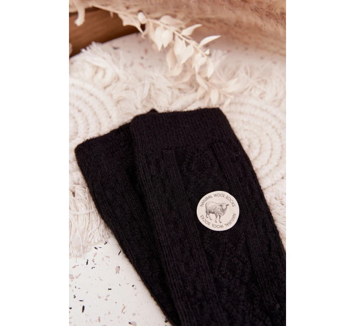 Dámske vlnené ponožky - čierne Dámske vlnené ponožky - čierne