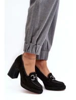 Kožené lodičky 2706 černé - Laura Messi