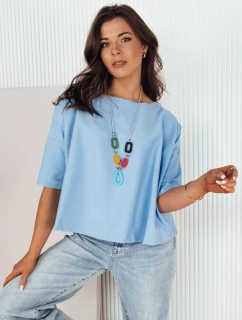 Dámska blúzka oversize BULS modrá FashionStreet RY2506