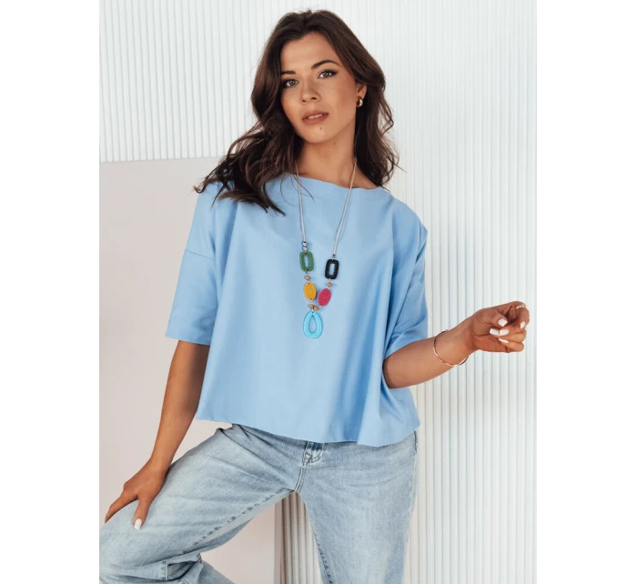 Dámska blúzka oversize BULS modrá FashionStreet RY2506