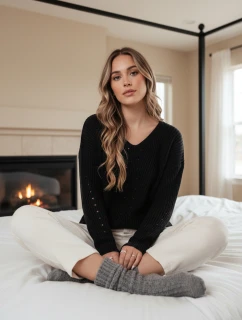 Dámský svetr black Dstreet model 21982742 - FashionStreet