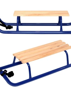 KOVOVÉ SANE PRE 2 OSOBY ZOSILNENÉ MODRÉ