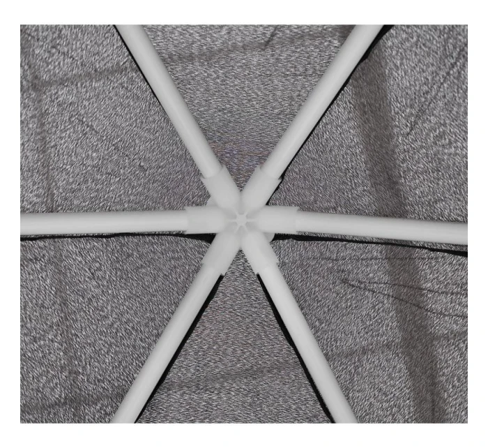 Záhradný pavilón 2x2x2x2,5 m so sivou moskytiérou