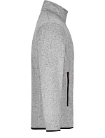 JN Pánská pletená fleecová bunda 02.0 light grey model 22489558 - Daiber JN Pánská pletená fleecová bunda 02.0 light grey model 22489558 - Daiber