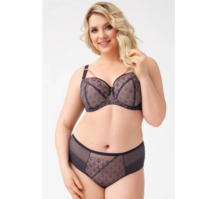 Dámské kalhotky šedé model 18032448 - Gorsenia Dámské kalhotky šedé model 18032448 - Gorsenia