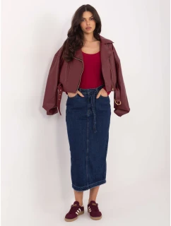 Sukňa D80030BI50248D300 tmavomodrá