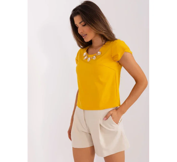 Blúzka LK BZ 505783 2.01P tmavo žltá