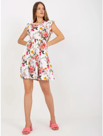 Dámske šaty RV SK 8020 biele a červené