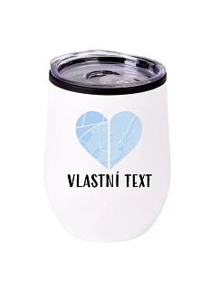 Personalizovaný termohrnček „BOWL“ – Dve miesta, jedno srdce