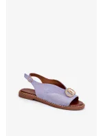 Sandále na remienkoch A8228 fialové - Yolera