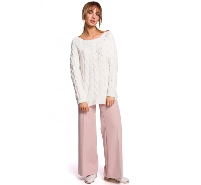 Svetr s výstřihem  šedý  model 21207530 - Moe