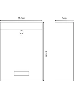 POŠTOVÁ SCHRÁNKA 21,5X9X31CM 1067537 SASKA GARDEN POŠTOVÁ SCHRÁNKA 21,5X9X31CM 1067537 SASKA GARDEN
