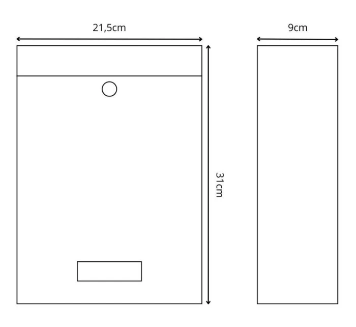 POŠTOVÁ SCHRÁNKA 21,5X9X31CM 1067537 SASKA GARDEN POŠTOVÁ SCHRÁNKA 21,5X9X31CM 1067537 SASKA GARDEN