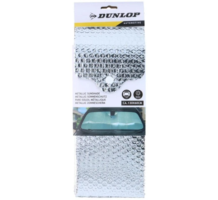 Slnečná clona na čelné sklo pre zrkadlá skladacia 130x60 cm DUNLOP