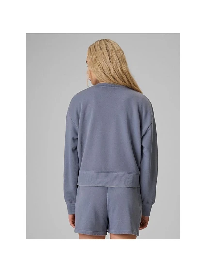 Dámská mikina z fleece s střihem bez kapuce model 22369544 - 4F Dámská mikina z fleece s střihem bez kapuce model 22369544 - 4F