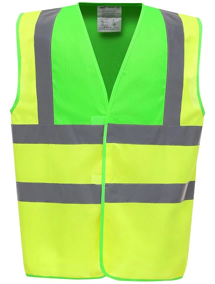 Bezpečnostná vesta Yoko HVW 100 Hi-Vis 79.W100 limetková/výrazne žltá
