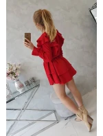 Šaty se model 18743853 volány červené - K-Fashion Šaty se model 18743853 volány červené - K-Fashion