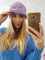 Roma Bis fleecová čiapka K235 fialová