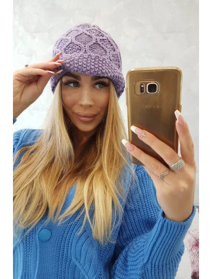 Roma Bis fleecová čiapka K235 fialová