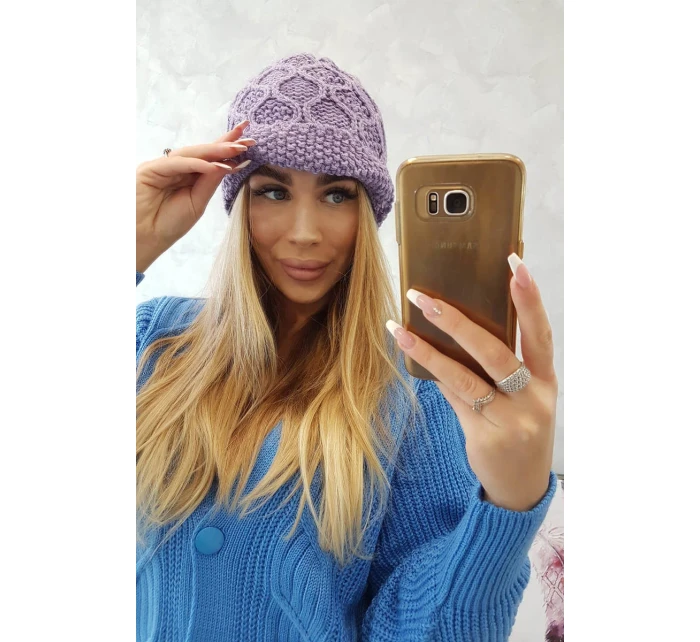 Roma Bis fleecová čiapka K235 fialová